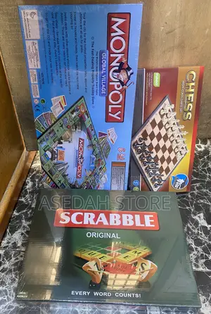 Monopoly, Scrabble and Chess Game