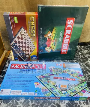 Monopoly, Scrabble and Chess Game
