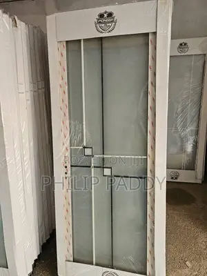 Double Glass Unbreakable Bathroom Door