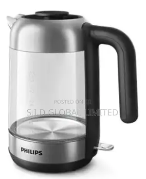 Glass Philips Kettle Series 5000-2200w, 1.7L, Blue Light Ind