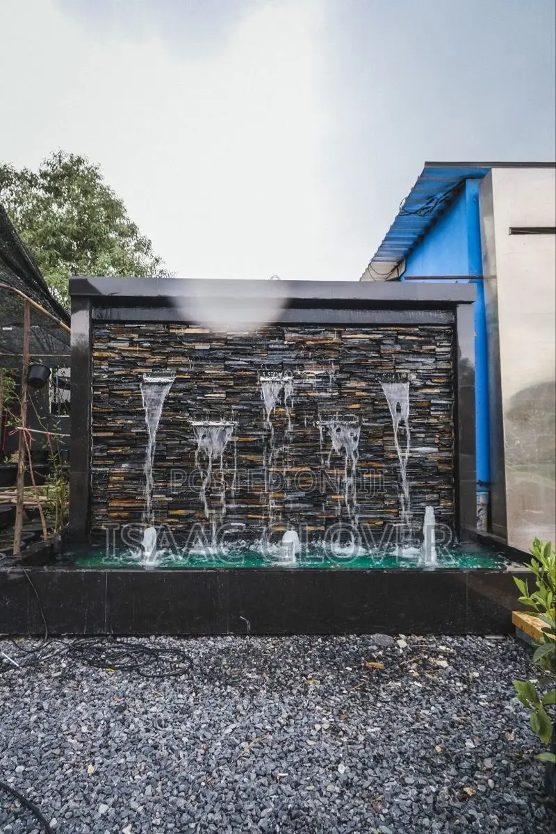 Water Fall Fountain Construction