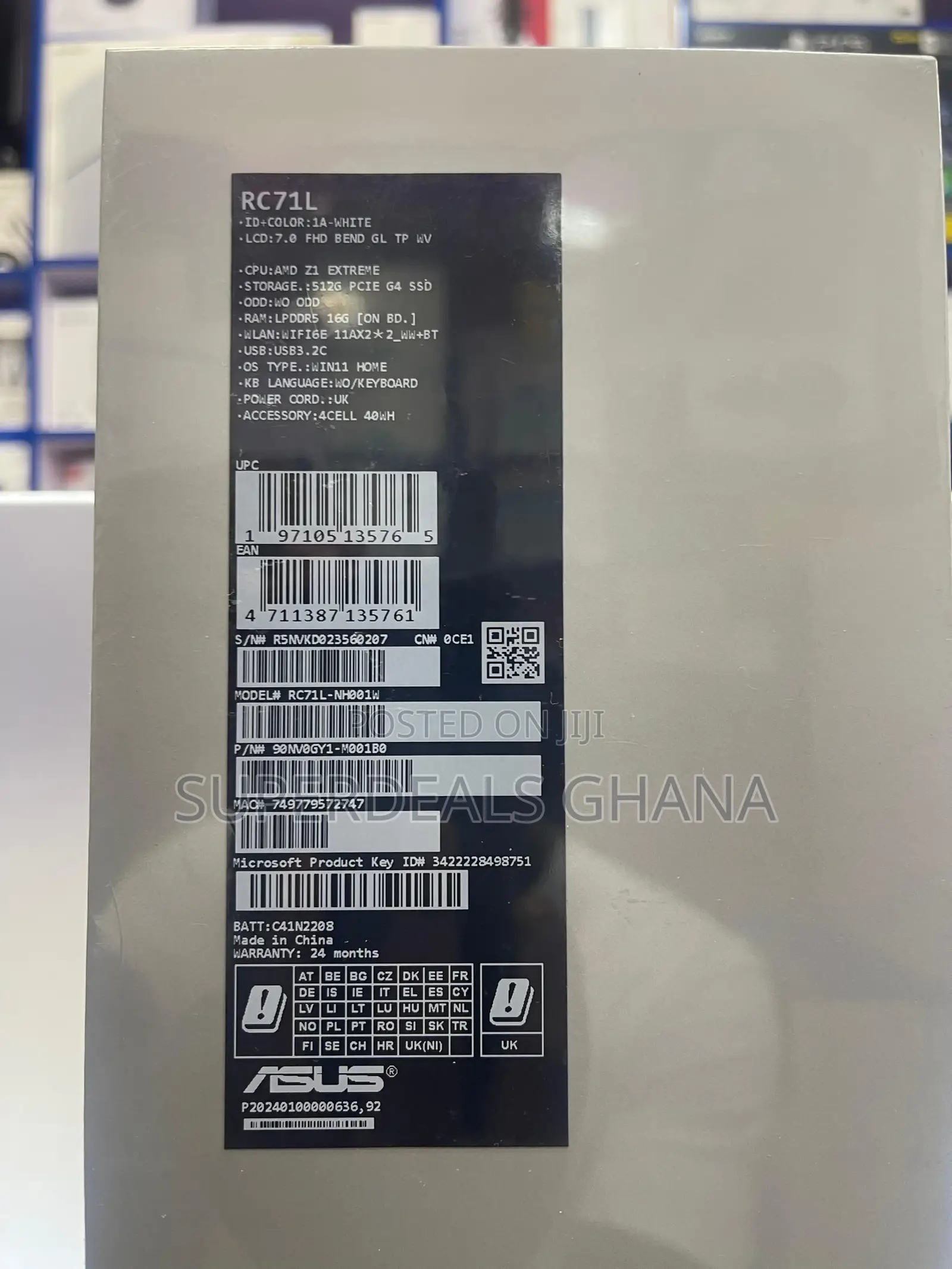 ASUS ROG Ally Z1 Extreme Processor - 512GB