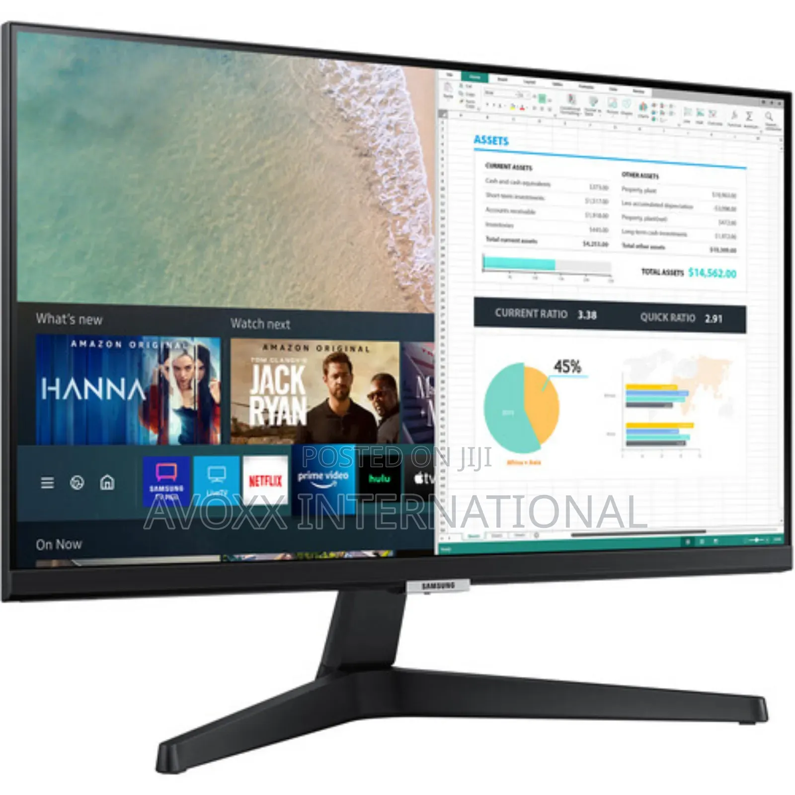 Samsung S24am506nn 24" 16:9 Ips Smart Monitor W/Streaming Tv
