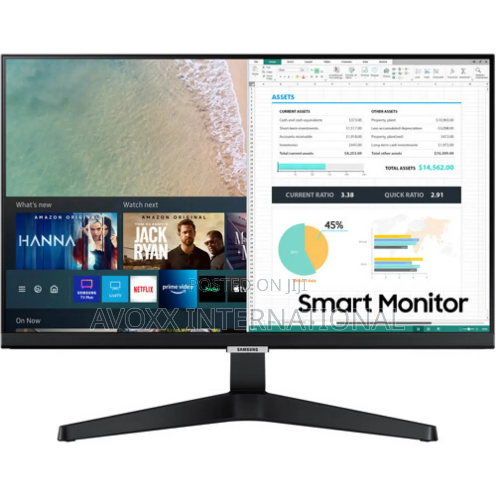 Samsung S24am506nn 24" 16:9 Ips Smart Monitor W/Streaming Tv