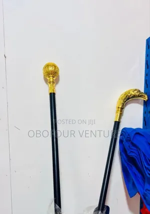 Fashion Royal Crown Walking Stick Black/Gold