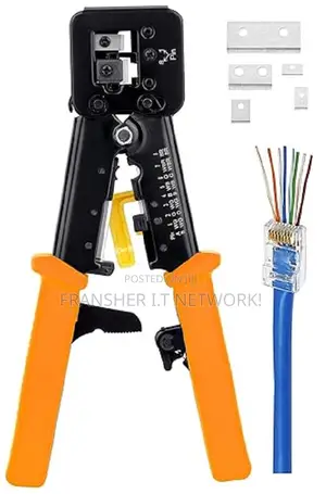 RJ45 Pass Through Connectors Crimping Tool Cat6 Cat5