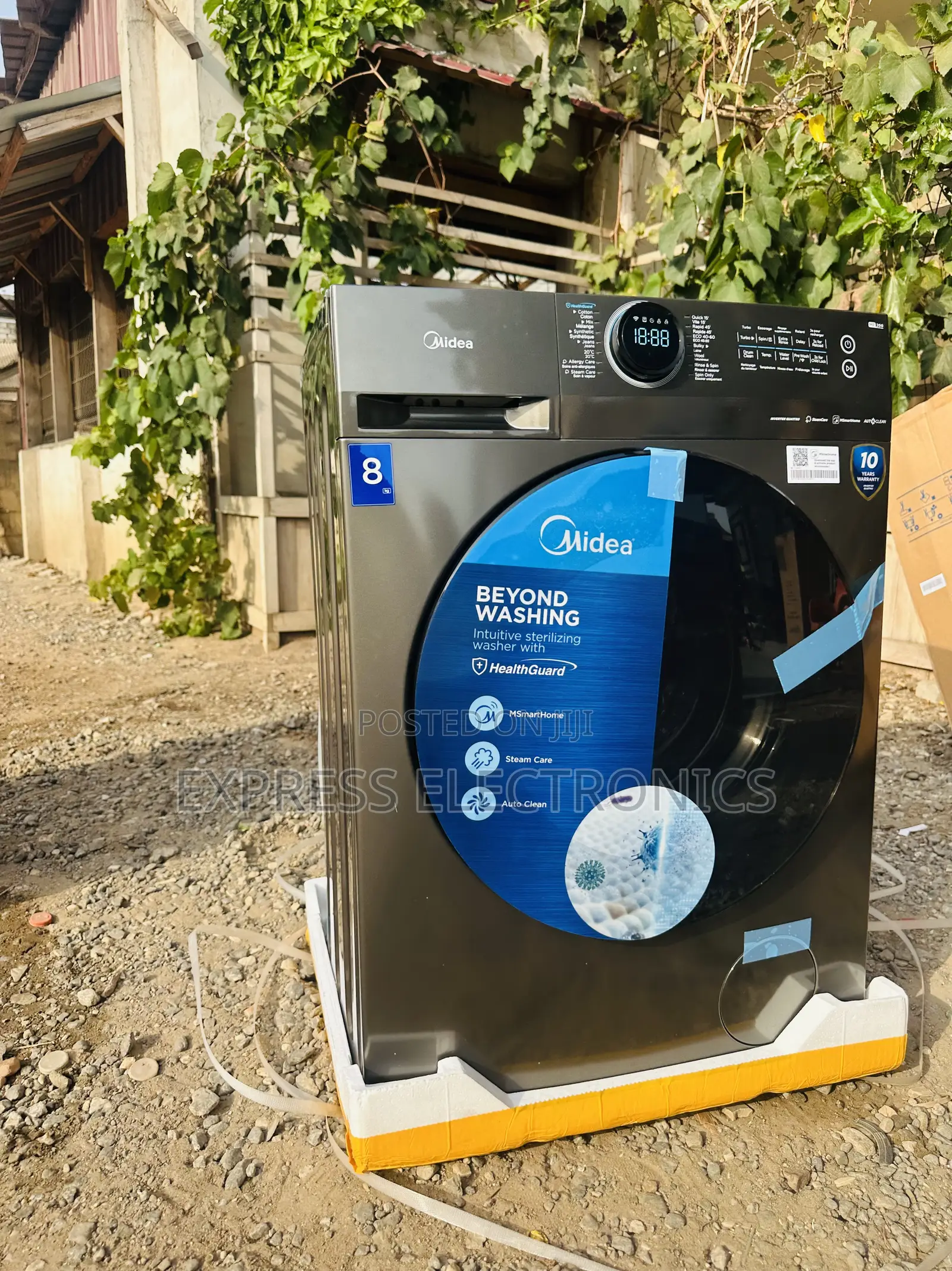 Front Load Washer 8kg MF-200W80WB/T Midea 