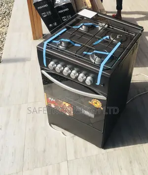 Lastest Black Volcano 4 Gas Cooker Oven 50by50 Glass Lid