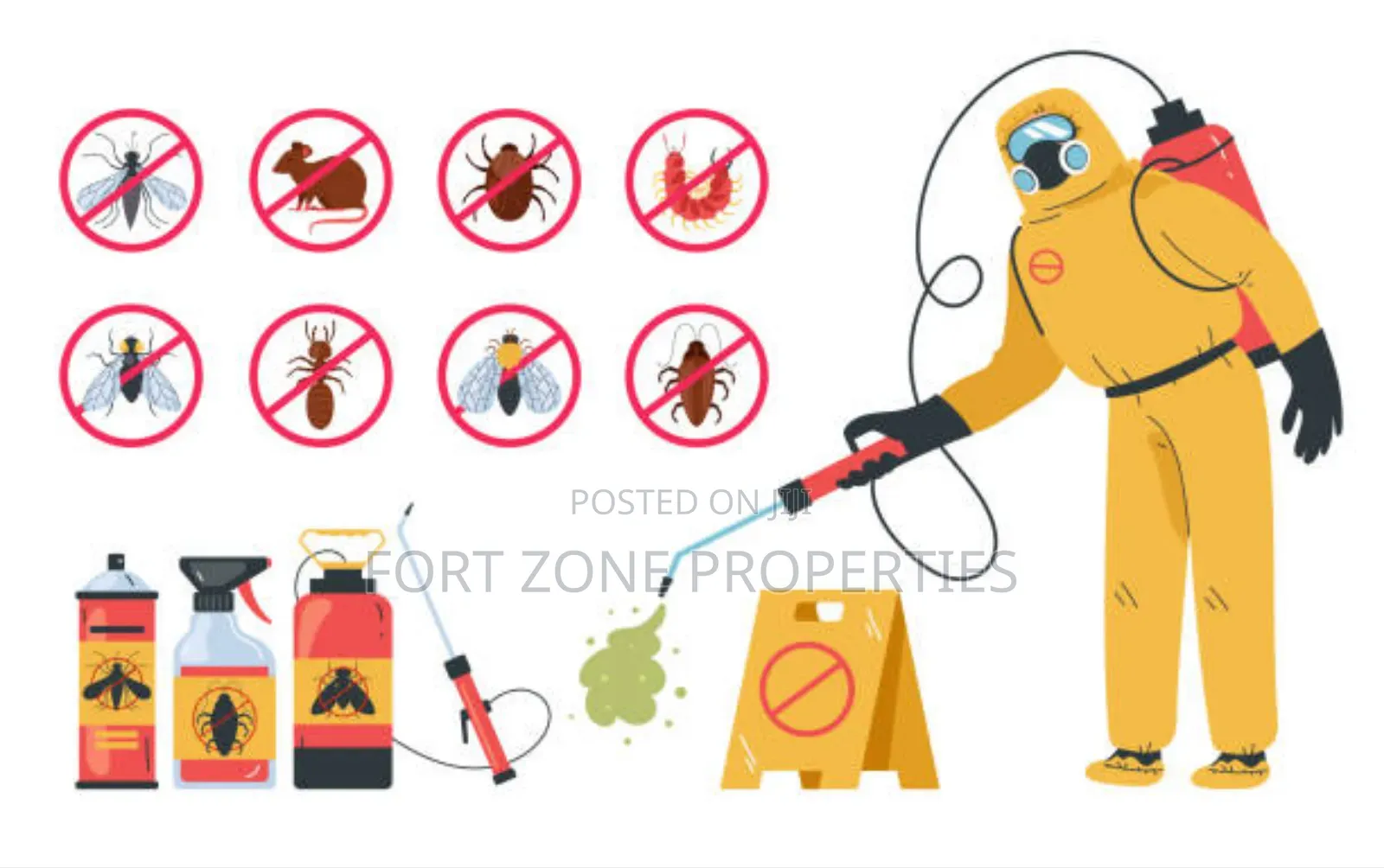 Essential Pest Treatment Service With Cleantex