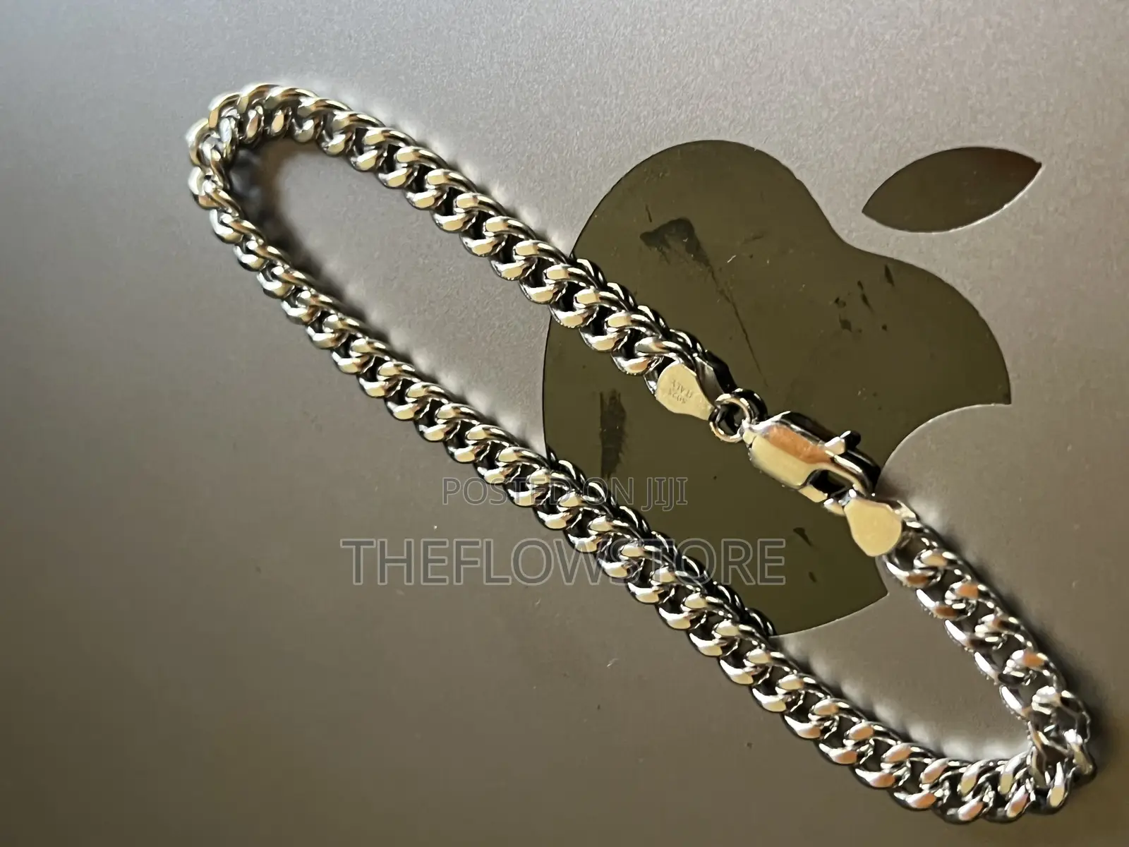 S925 Sterling Silver Cuban Links Bracelet