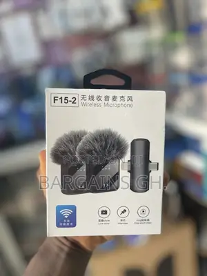 F15 Lavalier Wireless Microphone (2 In 1)