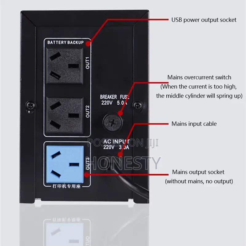 Ghana High Quality 1000va Backup Power Supply Offline Ups