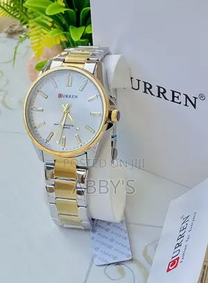 Curren Luxury Silver Gold Band Men’S Watch