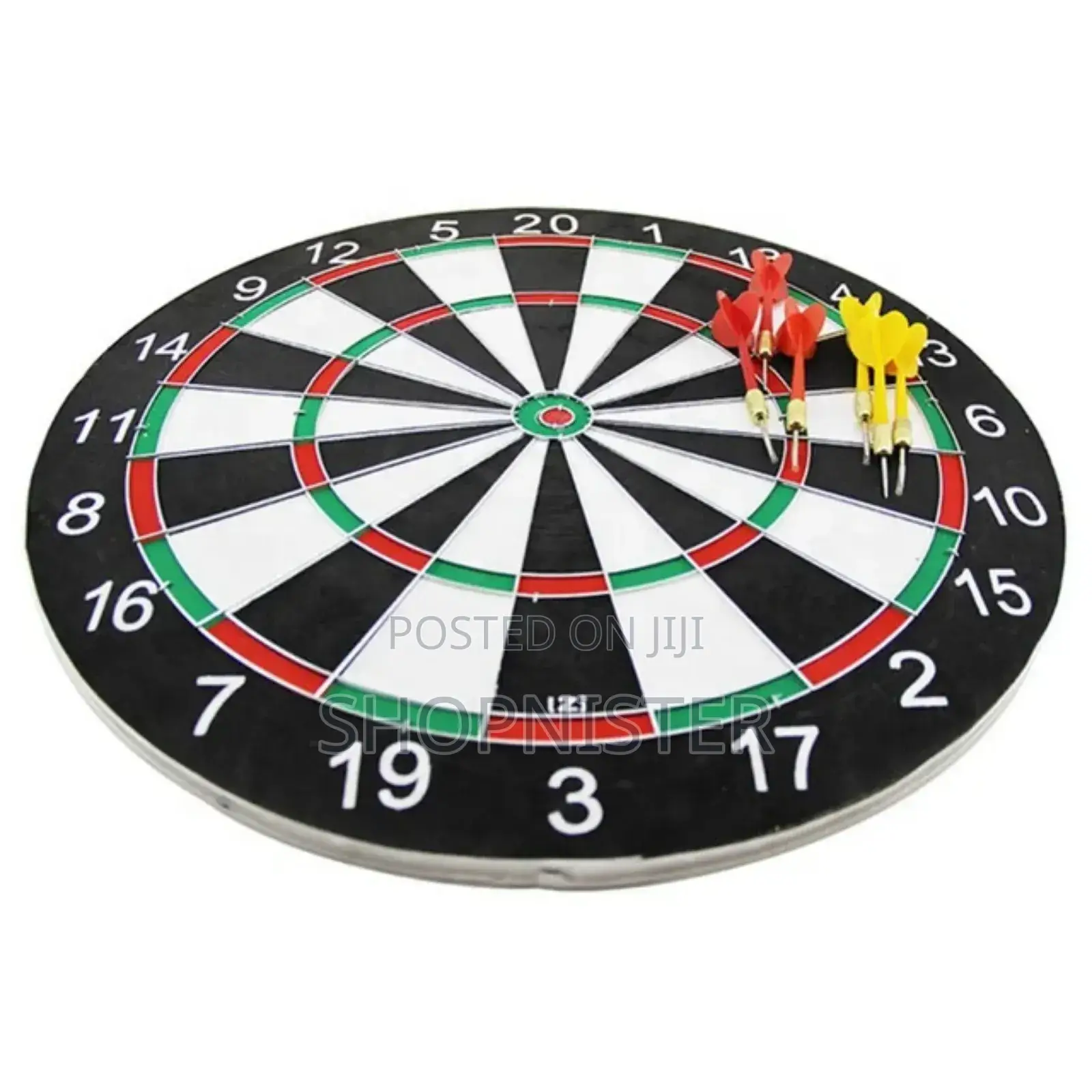 Quality 17inch Safety Double Sided Dartboard Set With 6pins