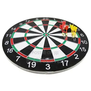 Quality 17inch Safety Double Sided Dartboard Set With 6pins
