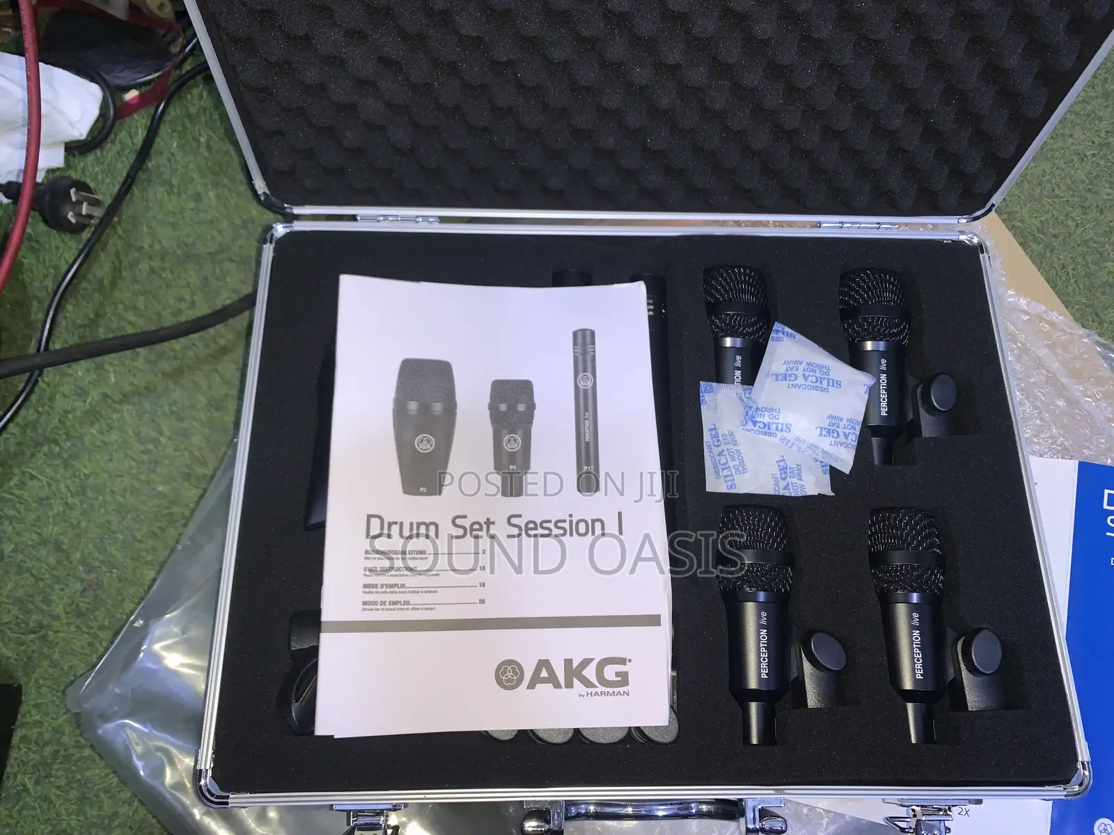 Akg Drum Set Session 1 Microphone Set With Stands Cables