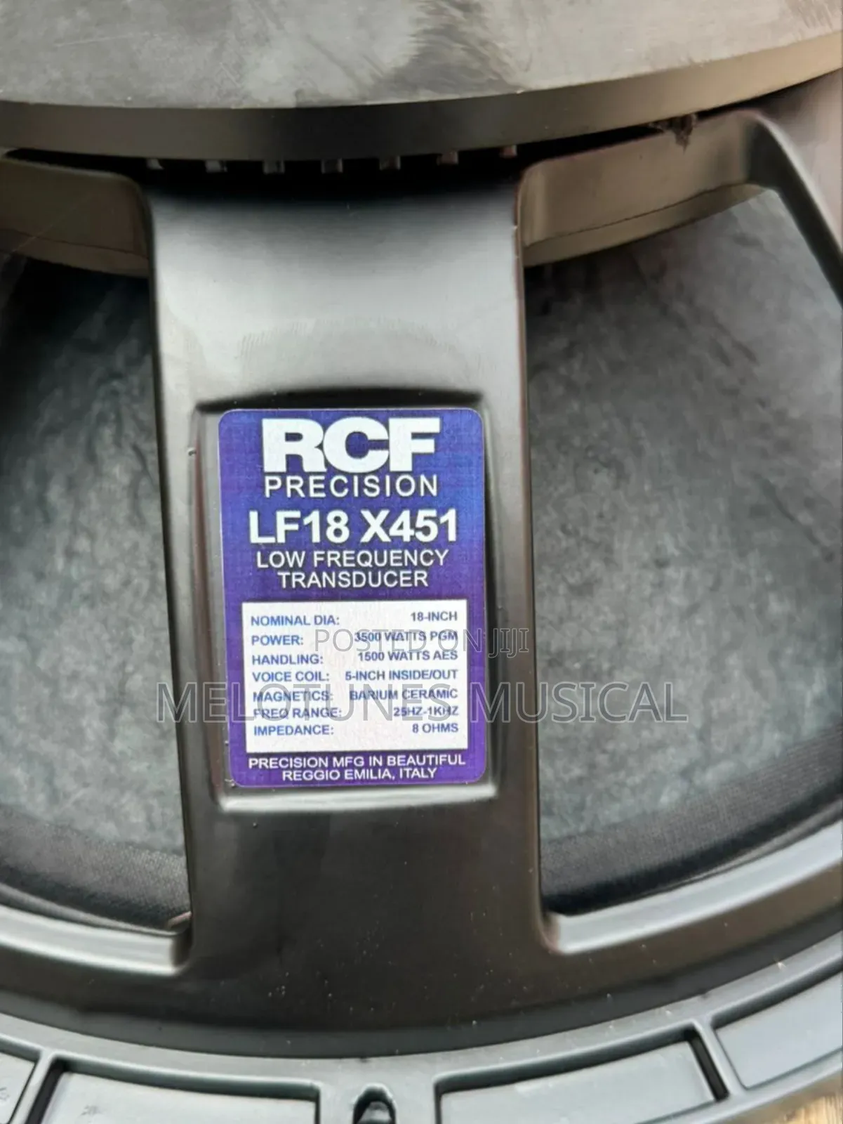 RCF 18inches 3000watt Naked Speakers [1pair]