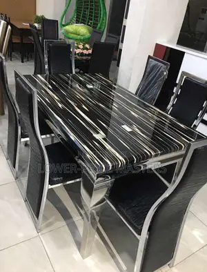 Marble 6 Dining Table Complete