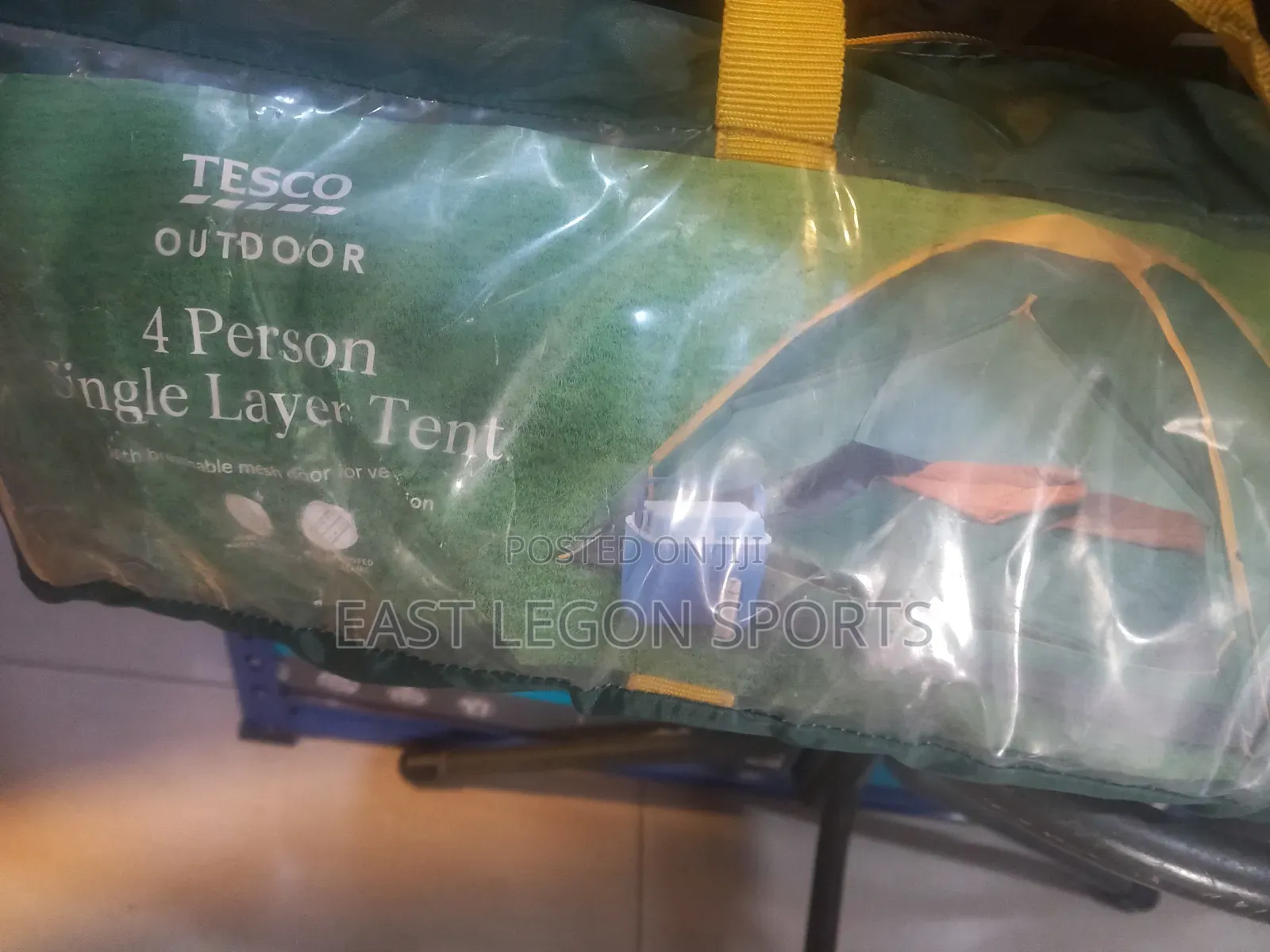 Uk Tesco 4 Person Double Layer Tent With Porch