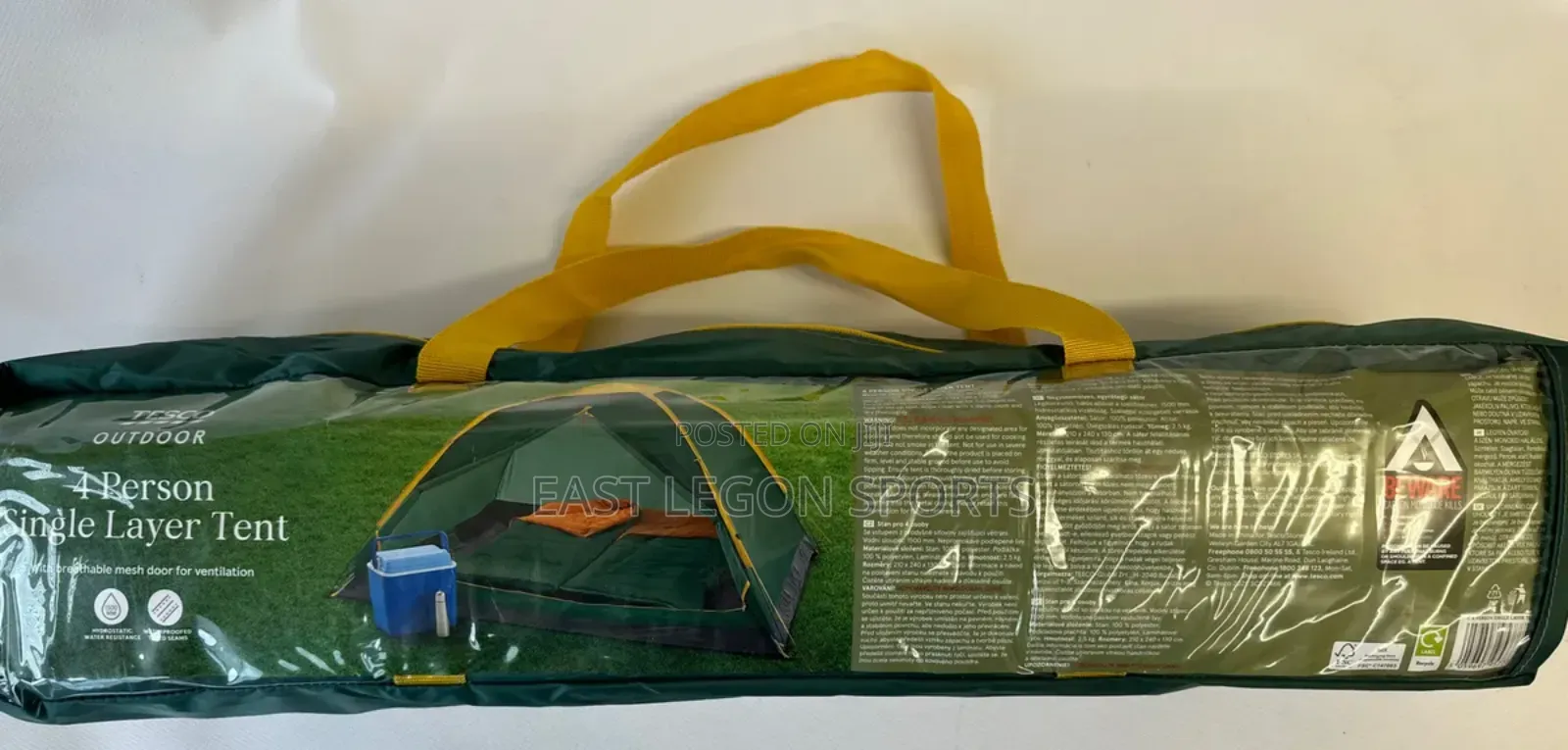 Uk Tesco 4 Person Double Layer Tent With Porch