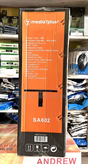 Media7plus Super Bass Bluetooth Sound Bar Woofer Set SA602 - 60w