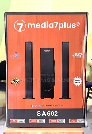 Media7plus Super Bass Bluetooth Sound Bar Woofer Set SA602 - 60w