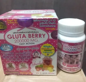 Gluta Berry 200000MG Whitening Drink and Gluta White Pill