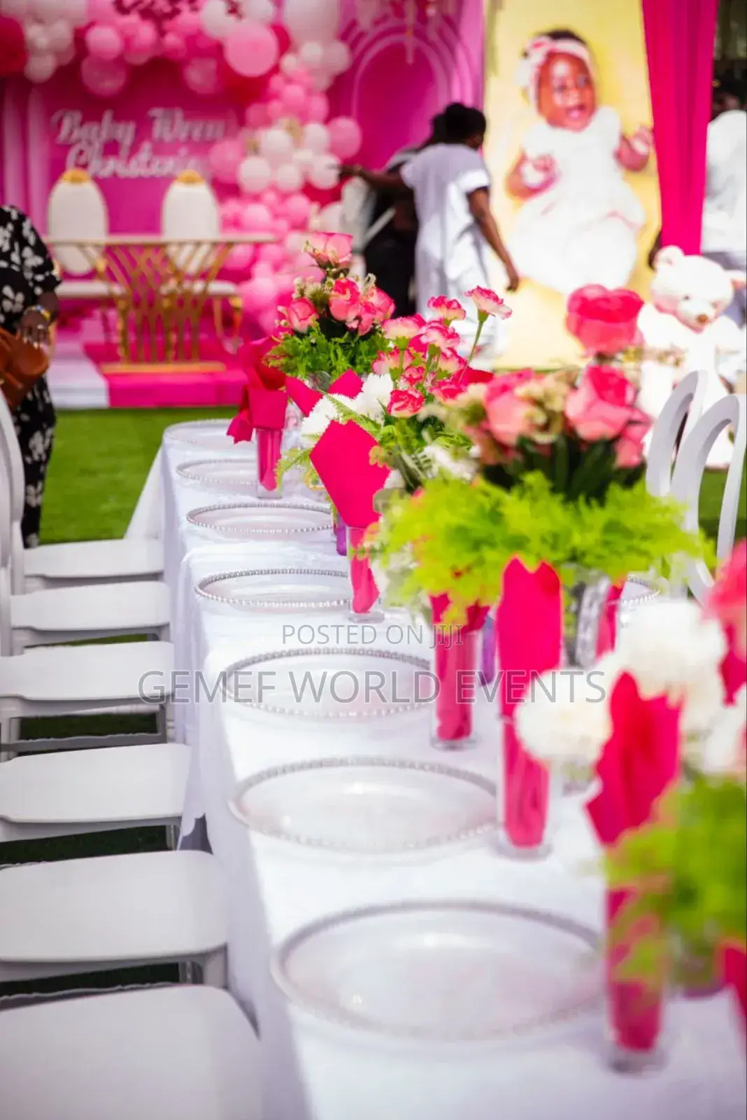 Baby Christening Decor