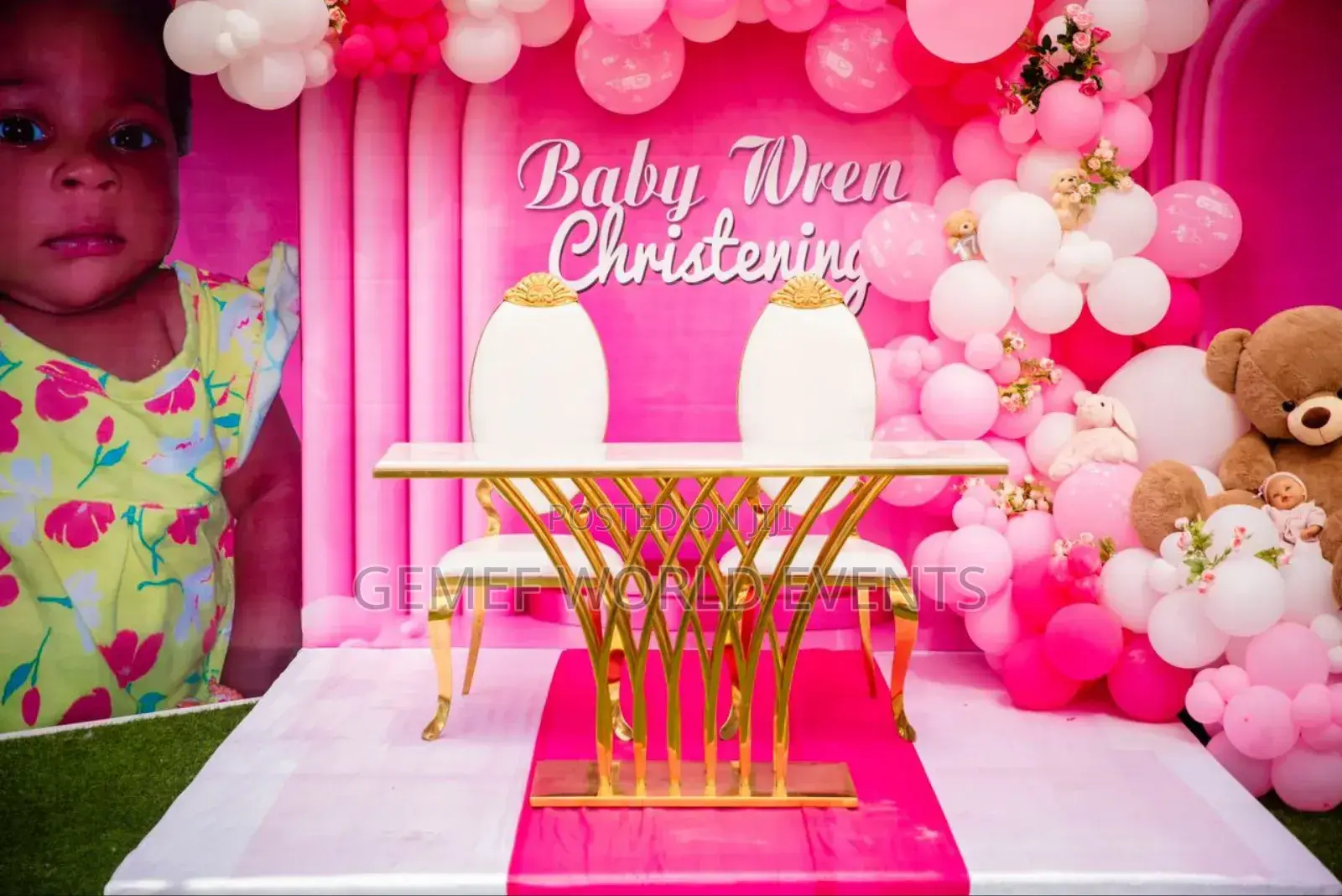 Baby Christening Decor
