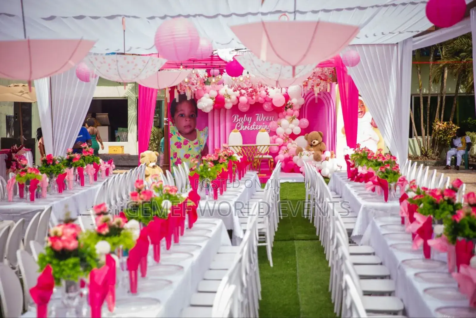 Baby Christening Decor