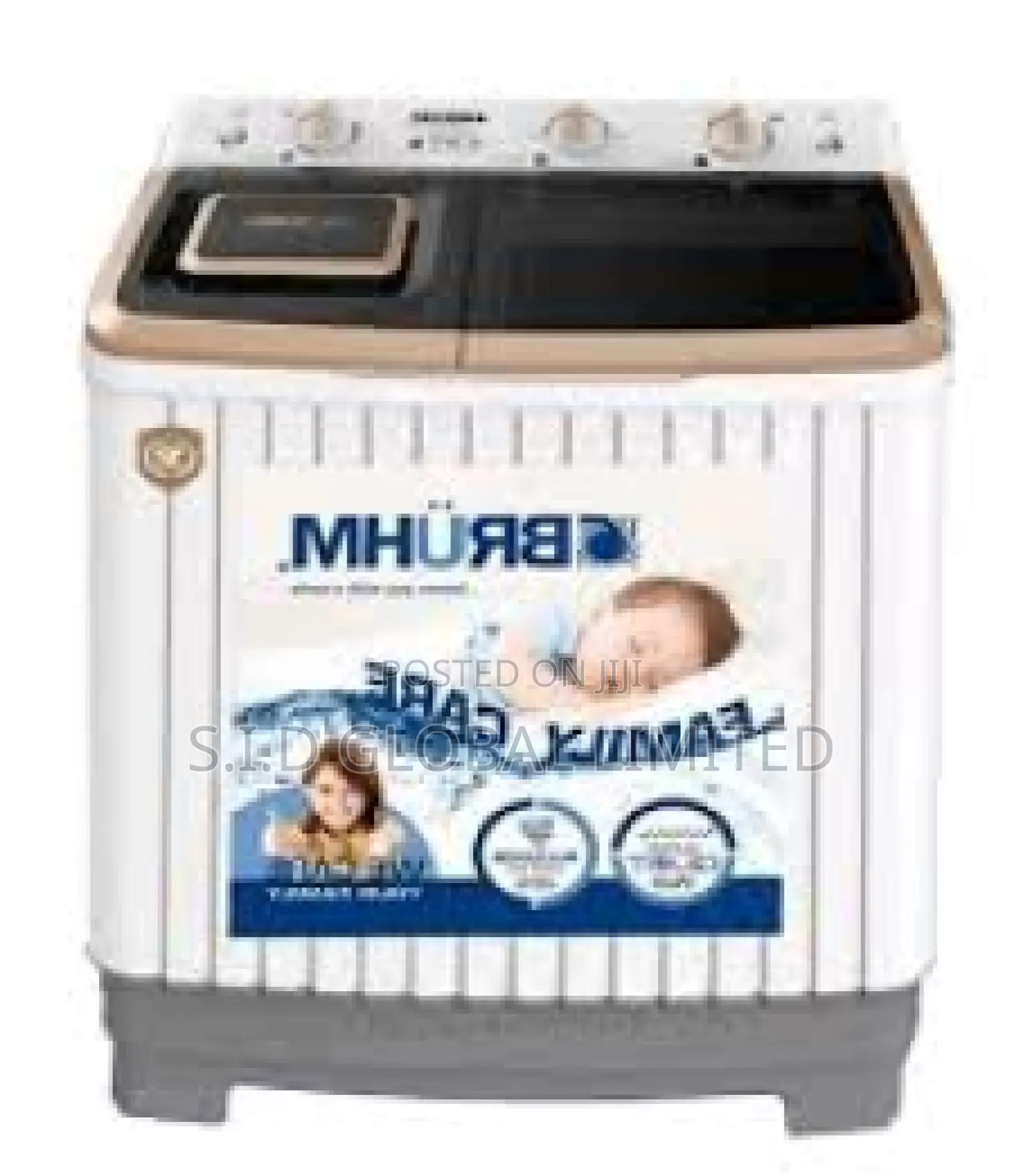 Wind Jet Dry Bruhm 14kg Twin Tub Washing Machine