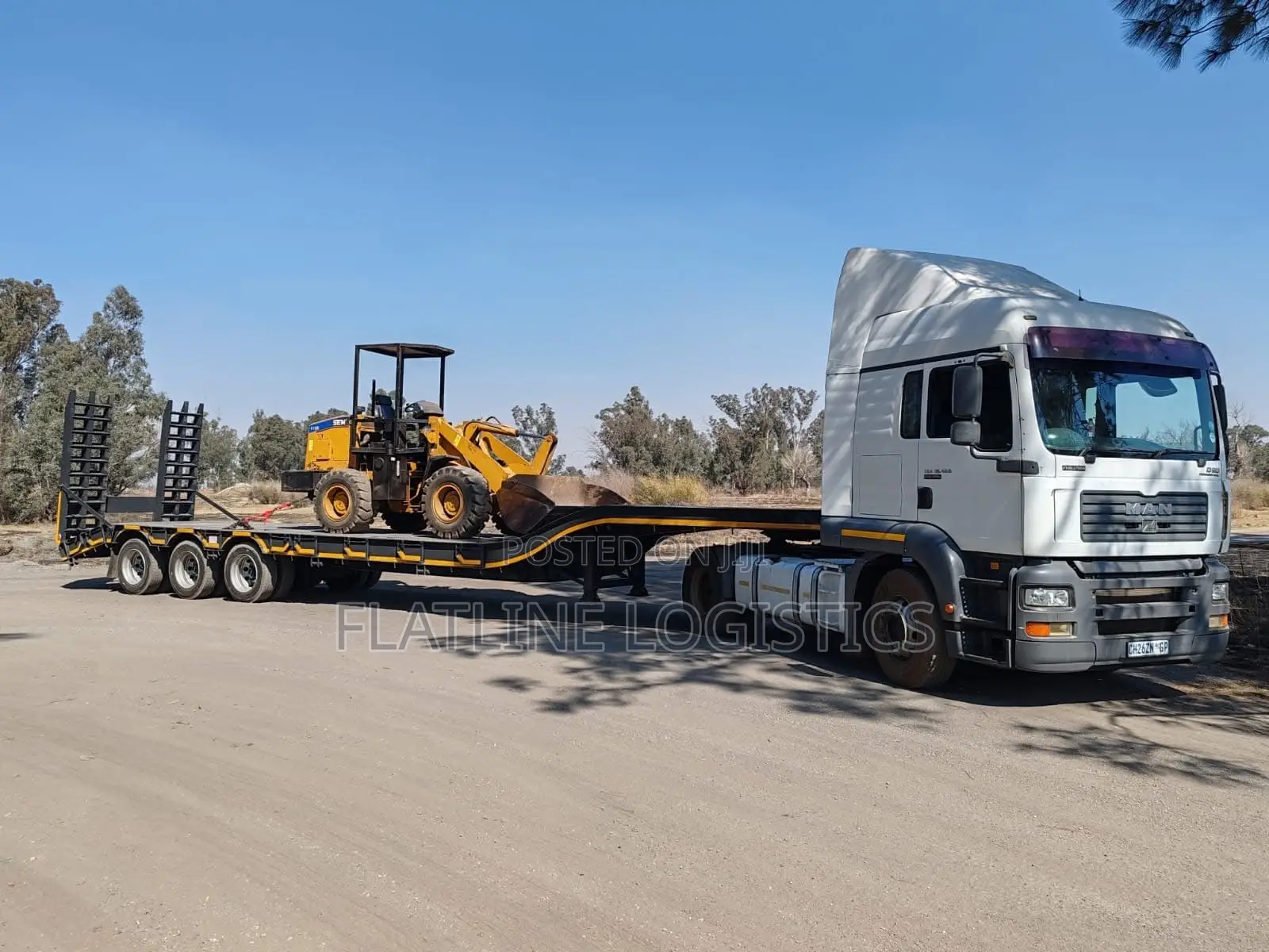 Lowbed Trailer Trucks for Rental / Hiring