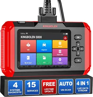 Kingbolen S800 Car Scanner 4systems, 15 Resets, Free Uodate