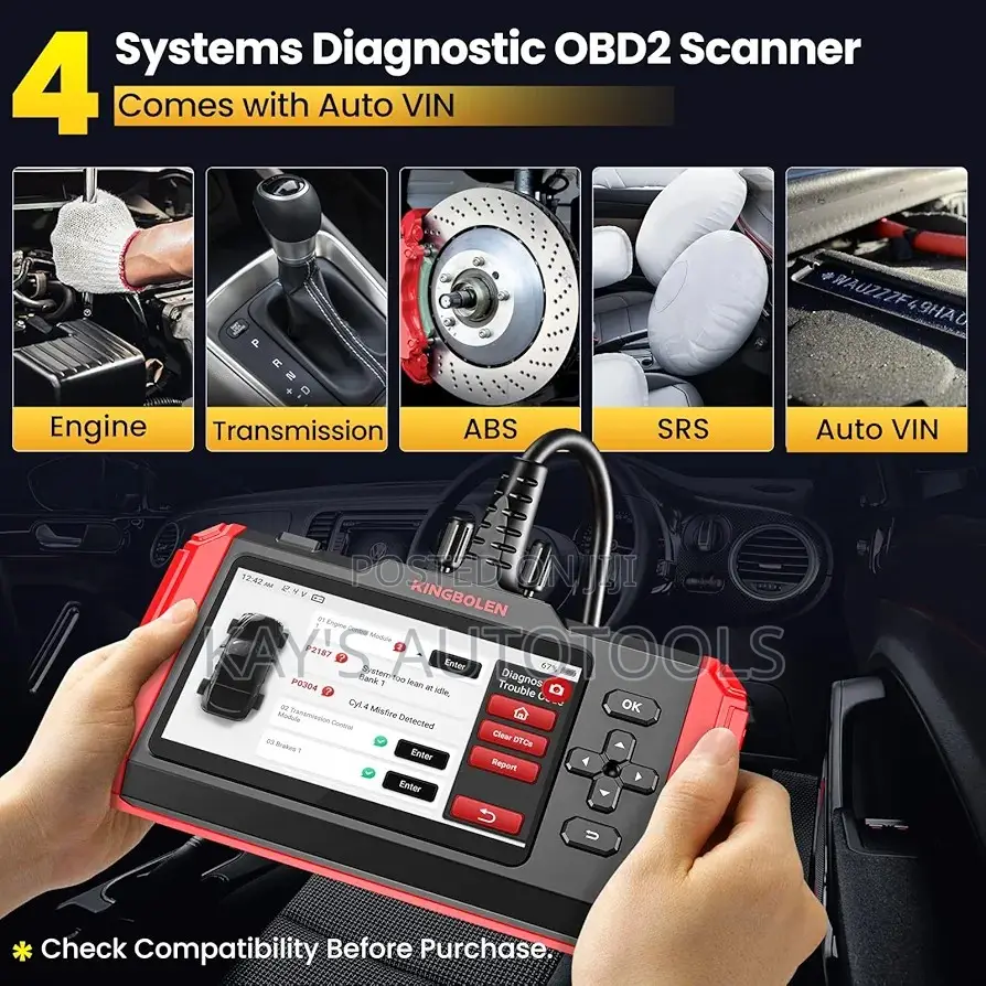 Kingbolen S600 4system 10 Resets Car Scanner Free Updates