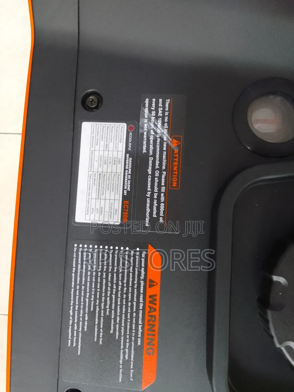 Ecoolmax Ac Silent Generator 7500i