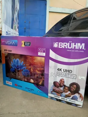 Smart TV Bruhm 55"+Inbuilt Bluetooth