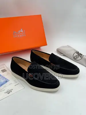 Hermes Men’S Suede Shoes