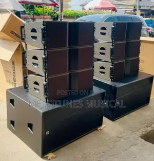 10inches Line Array Setup With Martins Audio Bass Speakers