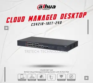 Dahua Cs4218-16wt-240 16port Poe Cloud Manaed Switch