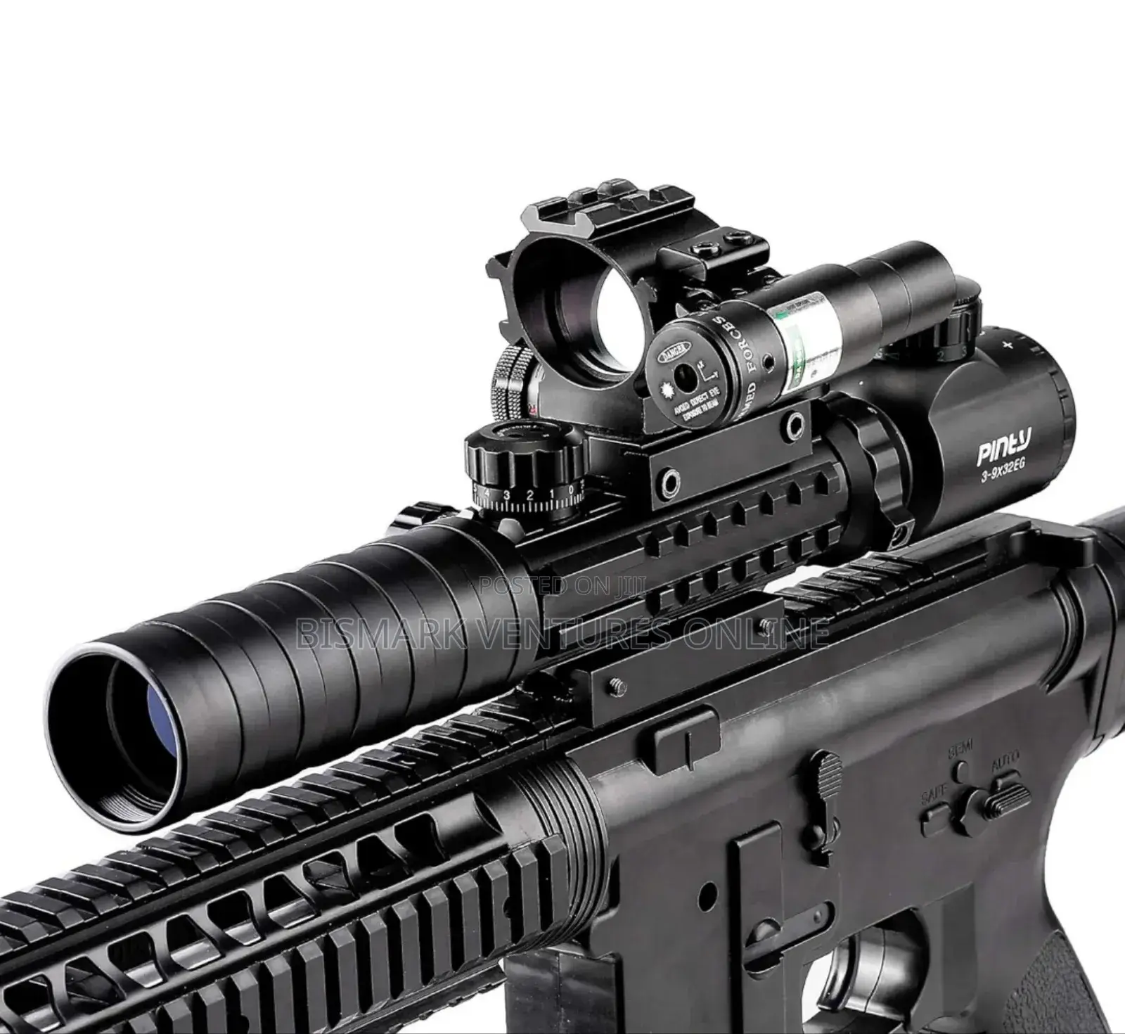 9x32 Rifle Telescope Red Dot Laser For Hunting, Tactical,