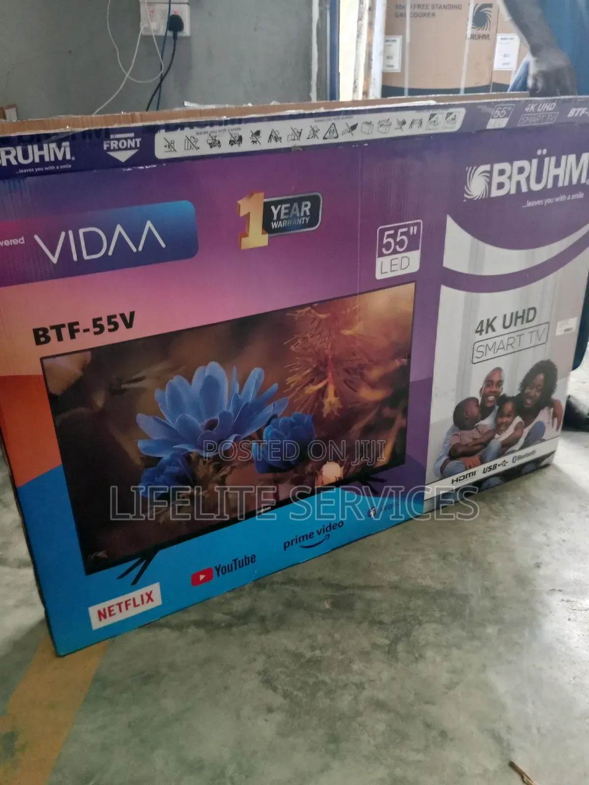 55" Smart TV Smart *Bruhm With Bluetooth
