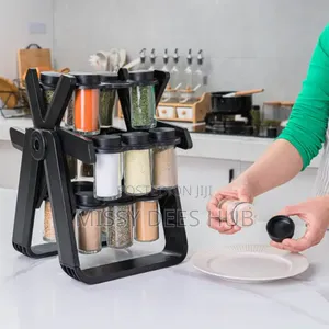 18 Jars Rotating Spice Rack