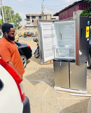 Unique in Box Midea MDRF632FGN46D Side by Side Refrigerator.