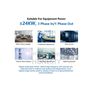 Cwups 15kva/12kw Three Phase Online Ups Backup Power Supply