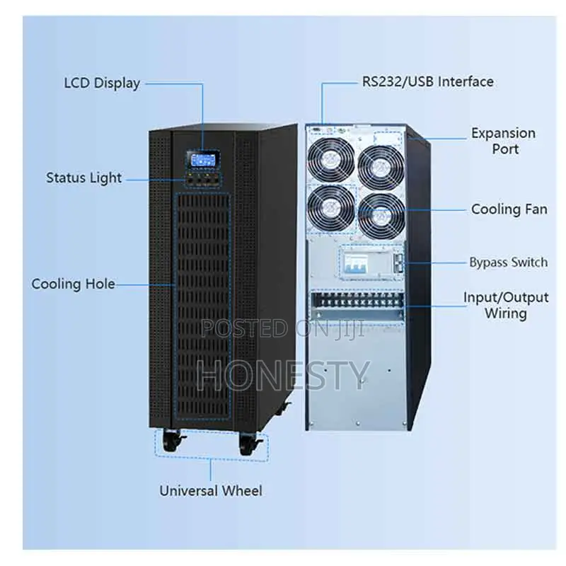 Cwups 20kva/16kw Three Phase Online Ups Backup Power Supply
