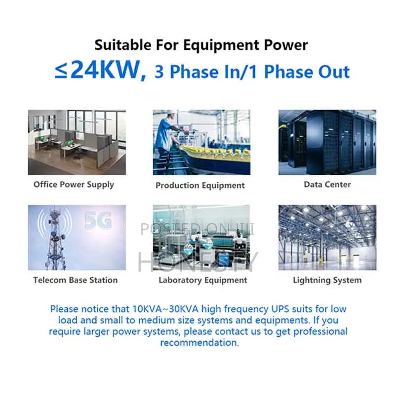 Cwups 20kva/16kw Three Phase Online Ups Backup Power Supply