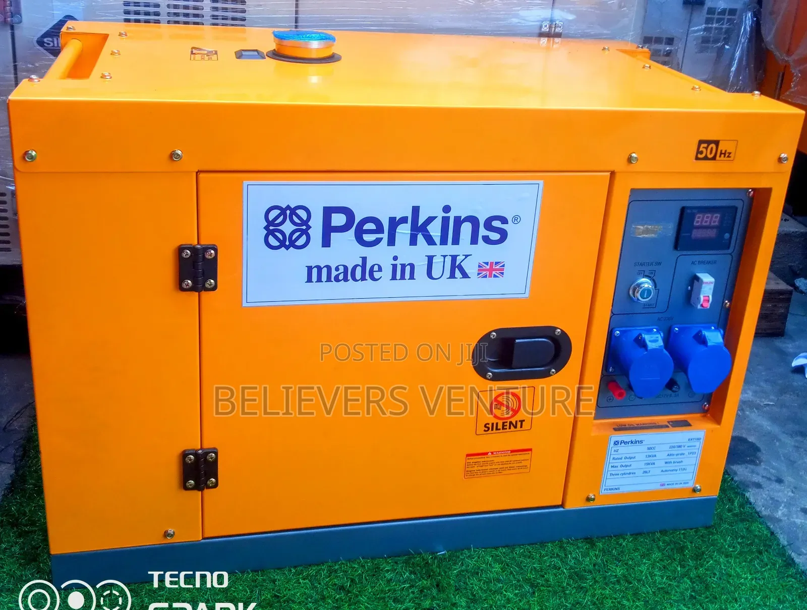 16500watt Generator 15kva 230/240v Perkins Diesel Generator