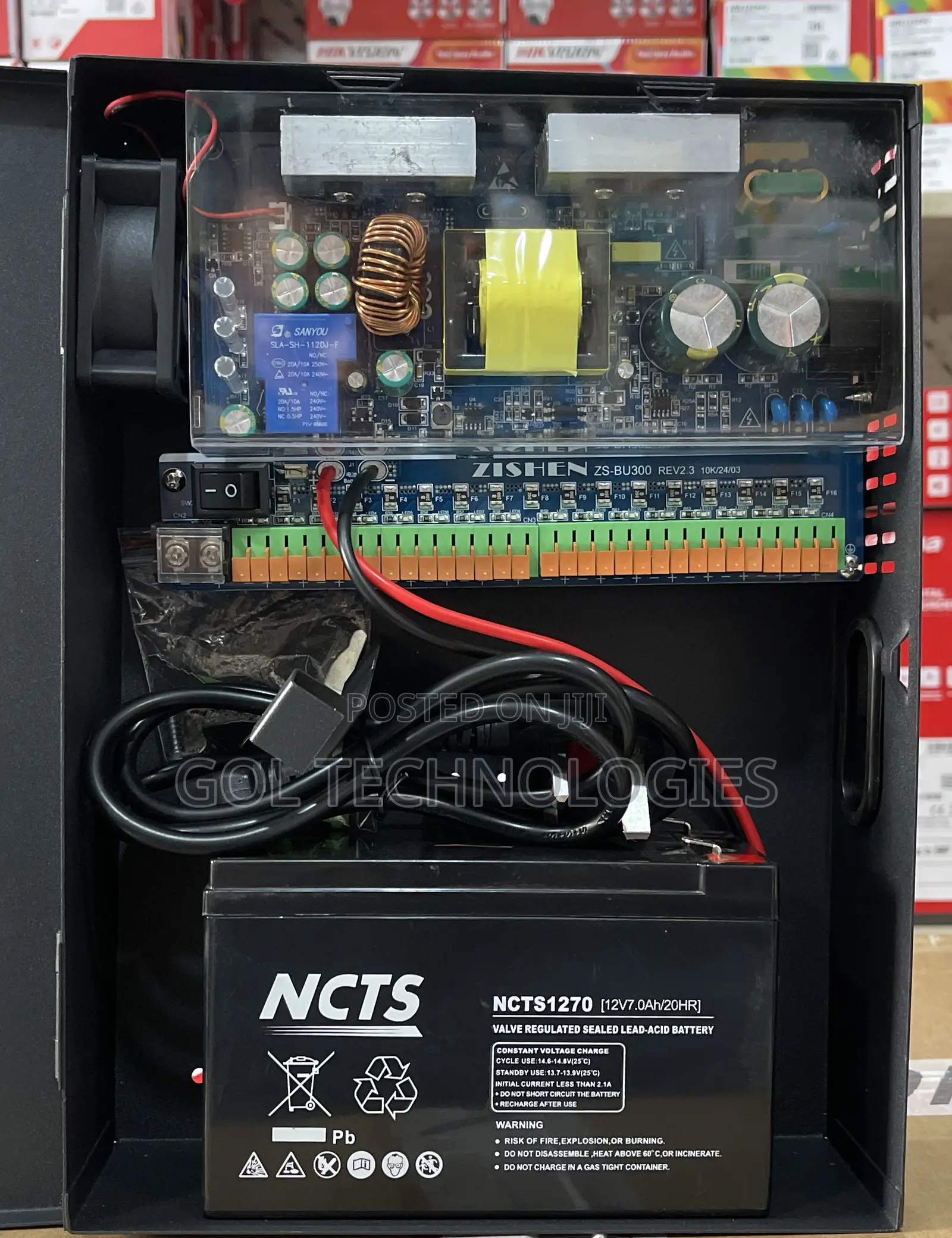 12v20ah Power Supply With Backup Battery 16ch AK Original