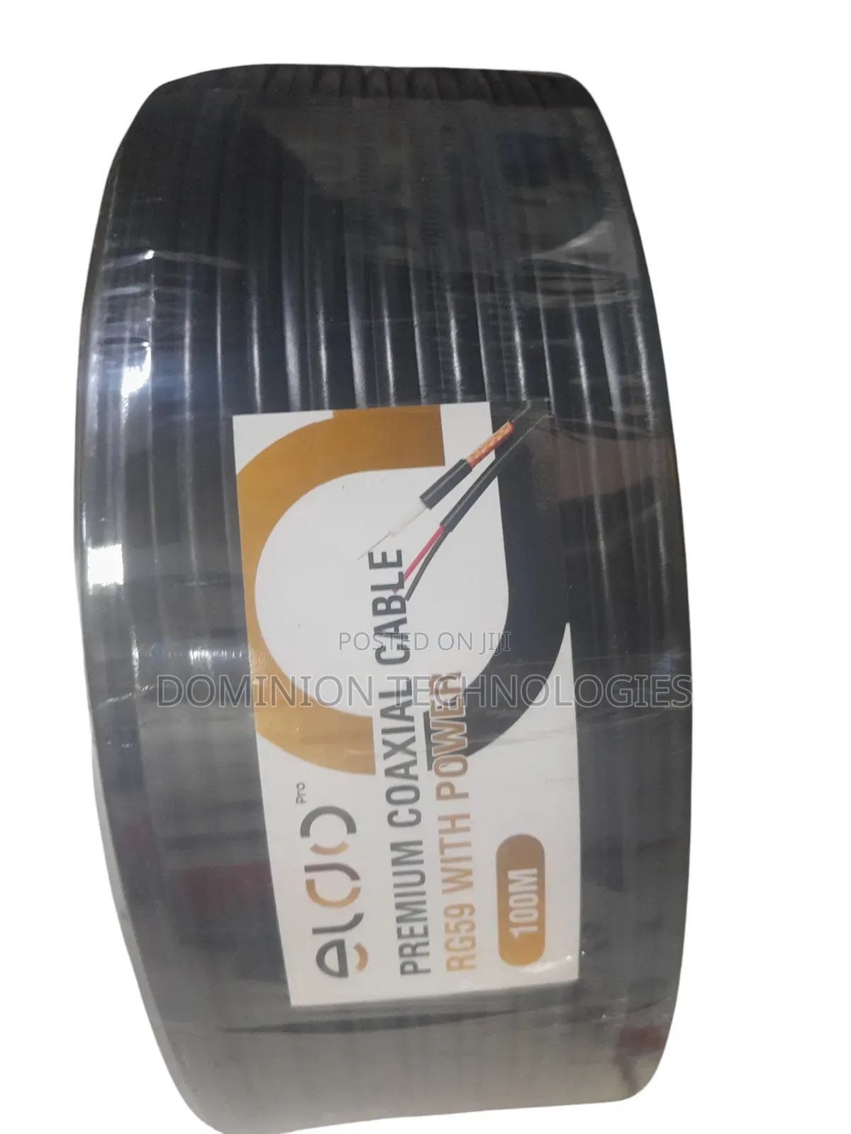 Eldo Pro 100m Rg59 Premium Coaxial Cable With Power CCTV
