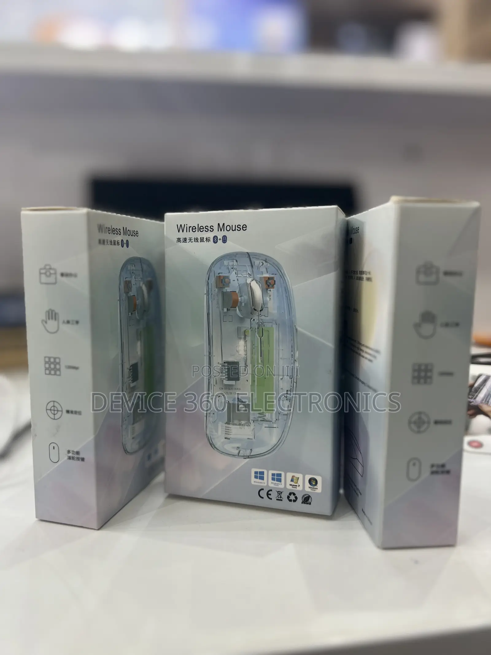 Quality Transparent Rechargeable Bluetooth Mouse